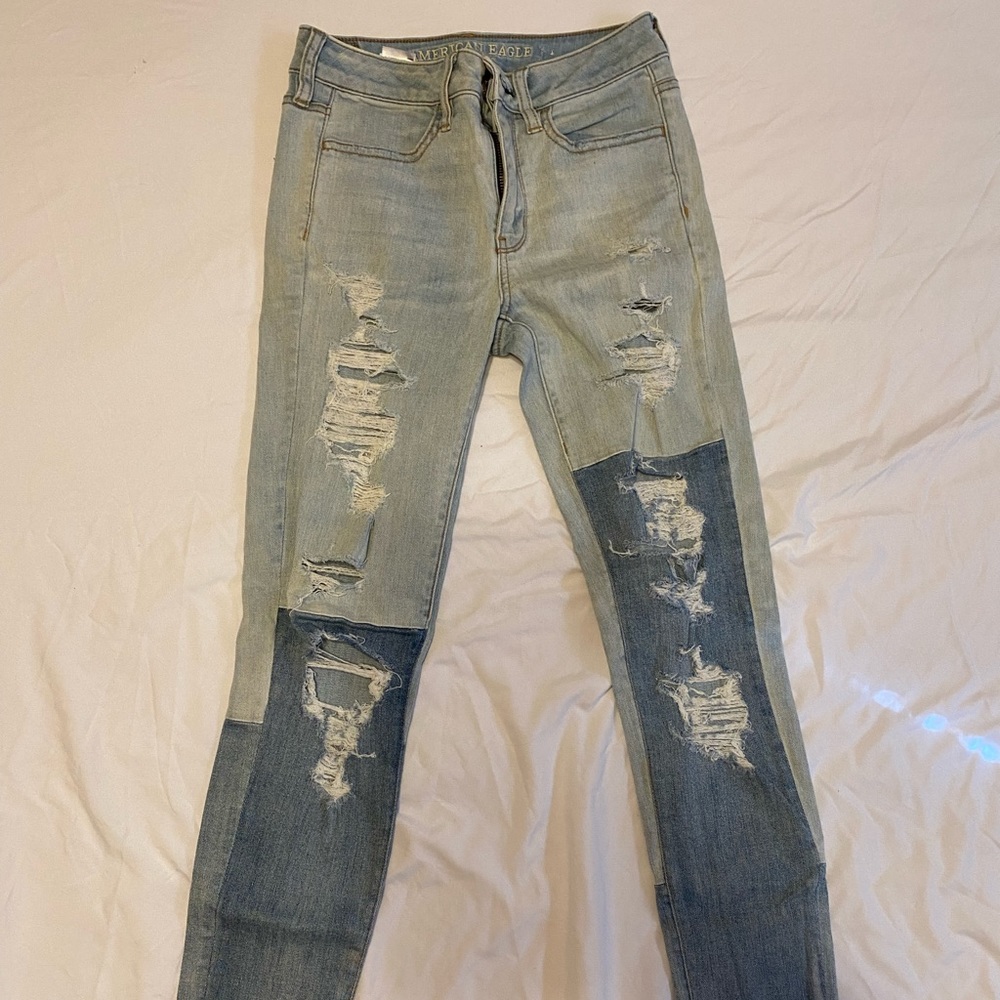 American Eagle Outfitters Mixed Denim Jeans
